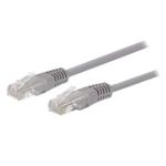 C-TECH patchcord Cat5e, UTP, sivý, 2 m CB-PP5-2