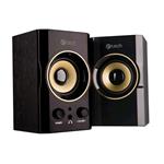 C-TECH reproduktory SPK-11, 2.0, dřevěné, černo-zlaté, USB, 5W