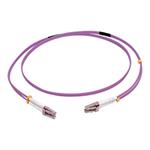 C2G 3m LC/LC OM4 LSZH Fibre Patch - Purple - Patch kabel - multirežim LC (M) do multirežim LC (M) - 81751