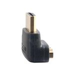 C2G 90° Down Adapter - HDMI adaptér - HDMI (M) do HDMI (F) - černá - konektor 90° 80562