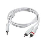 C2G - Audio kabel - stereo mini jack (M) do RCA (M) - 1 m - odstíněný - bílá - pro Apple iPod 80125