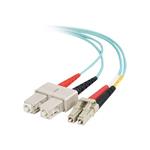 C2G LC-SC 10Gb 50/125 OM3 Duplex Multimode PVC Fiber Optic Cable (LSZH) - Síťový kabel - SC několik 85536