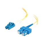 C2G LC-SC 9/125 OS1 Duplex Singlemode PVC Fiber Optic Cable (LSZH) - Patch kabel - jednoduchý režim 85589