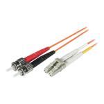 C2G Low-Smoke Zero-Halogen - Patch kabel - multirežim LC (M) do ST několik režimů (M) - 3 m - optic 85273