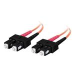 C2G Low-Smoke Zero-Halogen - Patch kabel - SC několik režimů (M) do SC několik režimů (M) - 2 m - o 85304