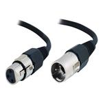 C2G Pro-Audio - Audio kabel - XLR3 (M) do XLR3 (F) - 50 cm - stíněná kroucená dvoulinka (S/FTP) 80376