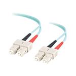C2G SC-SC 10Gb 50/125 OM3 Duplex Multimode PVC Fiber Optic Cable (LSZH) - Síťový kabel - SC několik 85513