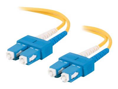 C2G SC-SC 9/125 OS1 Duplex Singlemode PVC Fiber Optic Cable (LSZH) - Patch kabel - jednoduchý režim 85569