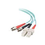 C2G SC-ST 10Gb 50/125 OM3 Duplex Multimode PVC Fiber Optic Cable (LSZH) - Síťový kabel - ST několik 85525