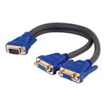 C2G Ultima SXGA Monitor Y-cable - Prodlužovací šňůra VGA - HD-15 (VGA) (M) do HD-15 (VGA) (F) - lis 81174