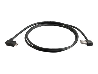 C2G USB 2.0 A Right Angle to Micro-USB B Right Angle Cable - Kabel USB - Micro USB typ B (M) do USB 81704
