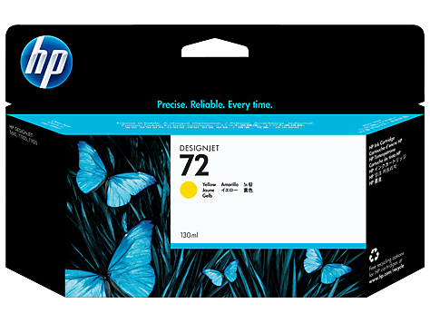 C9373A HP #72 130 ml Yellow Ink Cartridge DG T1100