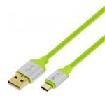 CABLE 4-OK USB A TYPE C MOOVE SERIES 1.5 M COLOR GREEN