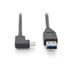 Cable USB 3.1 Gen.2 SuperSpeed+ 10Gbps Type USB C 90°/A M/M, PD, black, 1m AK-300147-010-S
