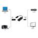 CABLEXPERT redukcia aktívna 4K 30Hz HDMI F/DisplayPort M, 0,15m A-HDMIF30-DPM-01