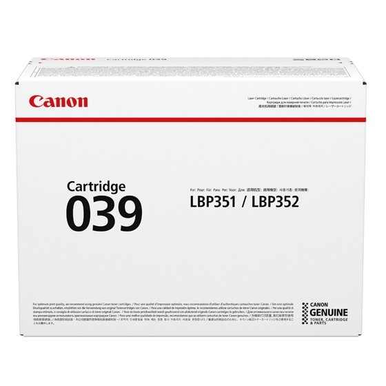 Canon 039 - Černá - originál - kazeta s barvivem - pro imageCLASS LBP351dn, LBP351x, LBP352dn, LBP352x; i-SENSY 0287C001