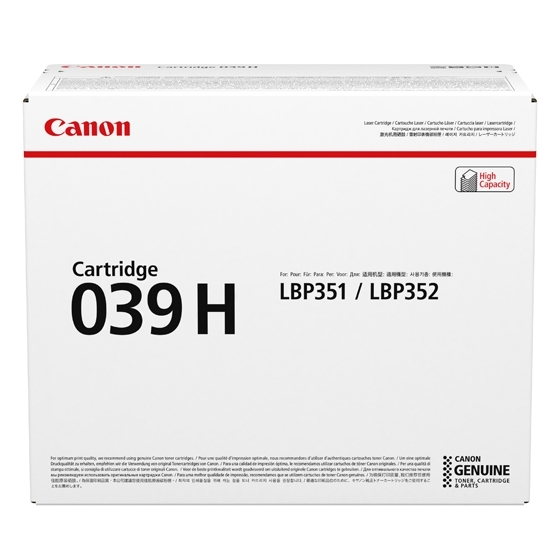 Canon 039 H - Černá - originál - kazeta s barvivem - pro imageCLASS LBP351dn, LBP351x, LBP352dn, LB 0288C001