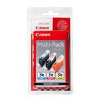 Canon BCI-3E Multipack - 3-balení - žlutá, azurová, purpurová - originál - blistr - inkoustový záso 4480A265