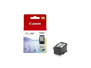 Canon CL-511 - Barva (azurová, purpurová, žlutá) - originál - blistr - inkoustový zásobník - pro PI 2972B009