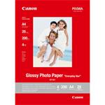 Canon Glossy Photo Paper, foto papier, lesklý, GP-501, biely, A4, 210 g/m2, 20 ks, 0775B082, atrame