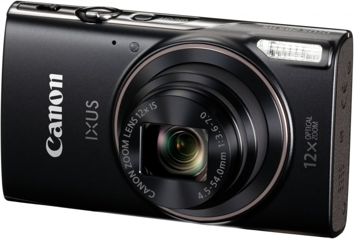 Canon IXUS 285 HS black (20 Mpx CMOS, 12x zoom, IS, 3" LCD, Full HD, Wi-Fi) 1076C001AA