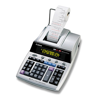 Canon kalkulačka MP1411-LTSC, šedá, stolová s tlačou, štrnásťnásťmiestna 2497B001