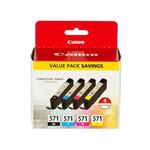 Canon originál ink 0386C005, color, 4x7ml, CLI571, 4ks, Canon Pixma TS5051,53,55, TS6050,51,52, TS8