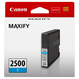 Canon originál ink PGI-2500 C, cyan, 9.6ml, 9301B001, Canon MAXIFY iB4050,iB4150,MB5050,MB5150,MB53