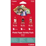 Canon Photo Paper Variety Pack VP-101, foto papier, 5x PP201, 5x SG201, 10x GP501 typ lesklý, biely 0775B078