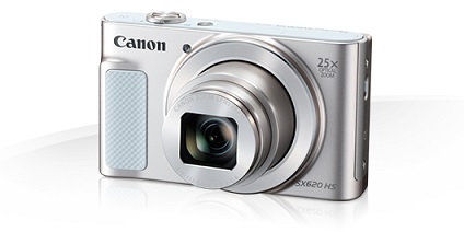 Canon PowerShot SX620HS, White - 20MP, 25x zoom, 25-625mm, 3,0" 1074C002