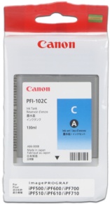 Canon Zásobník inkoustu PFI-102, Cyan (D) CF0896B001AA