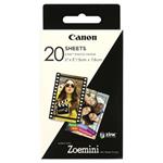 Canon ZINK Photo Paper, foto papier, lesklý, Zero Ink, biely, 5x7,6cm, 2x3&quot;, 20 ks, 3214C002,