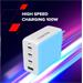 Canyon 100ACC vysokorýchlostná univerzálna nabíjačka do steny, 2xUSB-C 100W, 1xUSB-C 30W, 1xUSB-A 30W, bie CNS-CUW100ACC