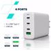 Canyon 140ACC vysokorýchlostná univerzálna nabíjačka do steny, 3xUSB-C 140W/100W/65W, 1xUSB-A 60W, biela CNS-CUW140ACC