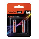 Canyon ALKAAA2, alkalické mikrotužkové batérie AAA, 2ks/balenie - blister