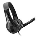 Canyon CHSU-1, PC Headset, USB, slúchadla s mikrofónom, ovládanie na kábli, čierne CNS-CHSU1B