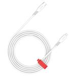 Canyon CLN30SC12, 1.2 m kábel, USB-C / Lightning, PD 27 W, 480 Mbps, biely CNS-CLN30SC12W