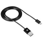 Canyon CNE-CFI1B, 1m kábel Lightning/USB, bez Apple certifikácie MFi, čierny