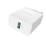 Canyon CNE-CHA12W, vysokorýchlostná univerzálna nabíjačka do steny 1xUSB-A, 18W Quick Charge 3.0, biela