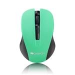 Canyon CNE-CMSW1GR, Wireless optická myš USB, 800/1000/1200 dpi, zeleno-čierna