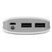 Canyon CNE-CPB78W externá batéria s nabíjačkou 7800mAh, dual USB 5V/1A/2A, pre smartfóny a tablety, biela