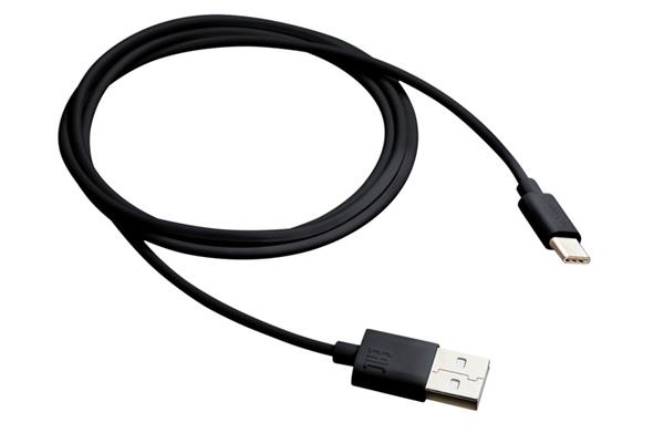 Canyon CNE-USBC1B, 1m kábel USB-C / USB 2.0, 5V 1A, priemer 3.5mm, PVC, čiernt