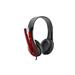 Canyon CNS-CHSC1BR, PC Headset, slúchadla s mikrofónom, 1 x 3.5mm jack komb., ovládanie na kábli, 2 m, čierno-červené