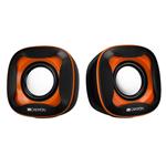 Canyon CNS-CSP202BO reproduktory 2.0, 2 x3W, USB napájanie, 3.5 mm mini-jack, čierno-oranžové