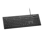 Canyon CNS-HKB2-RU klávesnica, USB, multimediálna, 105 klávesov, biele bočné podsvietenie, štíhla, čierna, RU