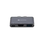 Canyon CNS-TDS01DG Thunderbolt 3 Docking Station, 3 porty, 1xThunderbolt 3+1xUSB3.0+1xHDM