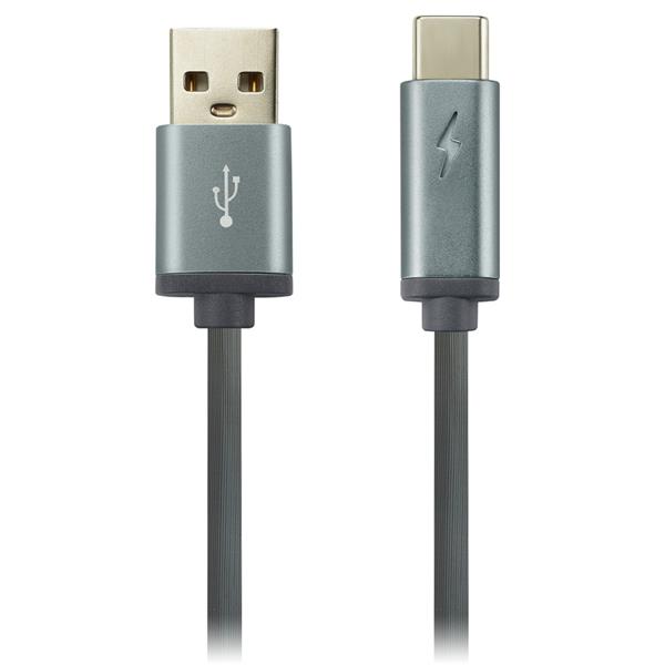 Canyon CNS-USBC6DG, 1m kábel USB-C / micro-USB, LED indikátor, 9V/2A, priemer 3,8mm, PVC, tmavo-šedý