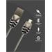 Canyon CNS-USBM5DG, 1m kábel micro-USB / USB 2.0, 5V/2A, priemer 3,5mm, metalicky opletený, tmavo-šedý