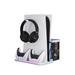 Canyon CS-51, multifiukčný stojan pre PS5 Slim, s chladením, nabíjanie 2 x gamepad, čierny CND-CSPS5W-1