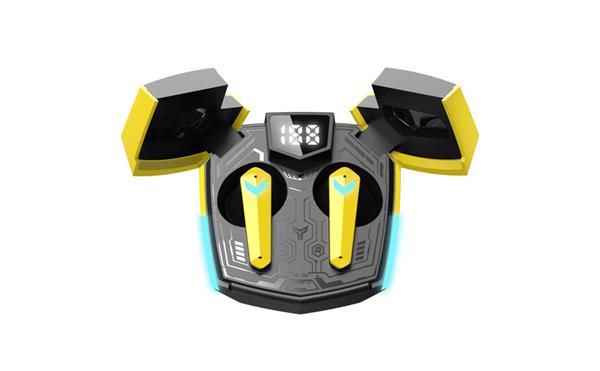 Canyon GTWS-2, Doublebee, herné True Wireless Bluetooth slúchadlá do uší, nabíjacia stanica v kazete, žlté CND-GTWS2Y